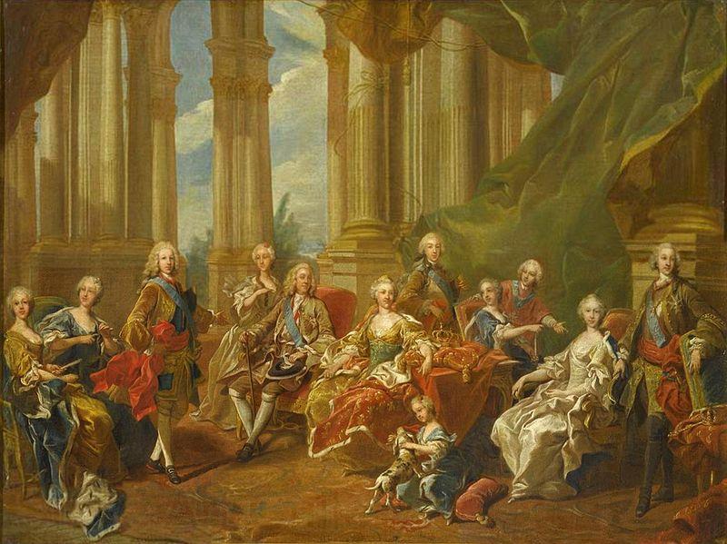 Louis Michel van Loo The family of Philip V in Germany oil painting art